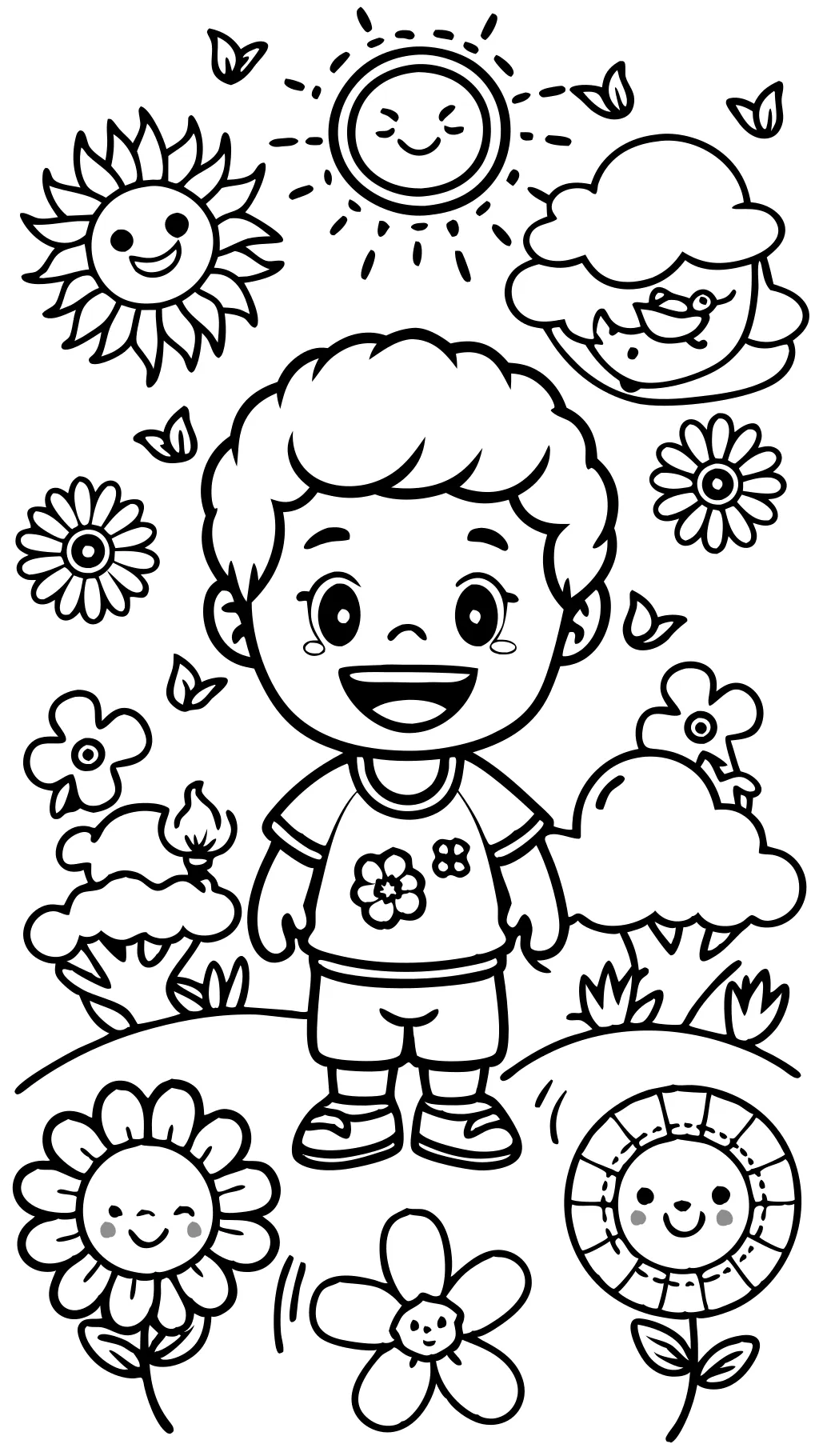 happiness coloring pages